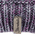 Cappello in maglia multicolore viola