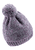 Cappello in maglia multicolore viola