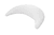 Housse pour lune en mousseline gris clair