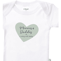 Liliput Baby-Body 2er weiss/ coffee Mommy+Daddy Pack