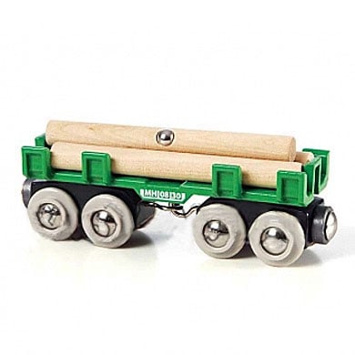 Levně Vagón s kládami dřeva BRIO