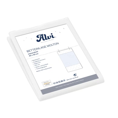 ALVI Cubrecolchón impermeable Molton/Molton 40 x 50 cm