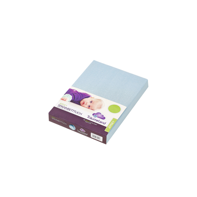 Träumeland Drap housse de lit enfant jersey bleu clair 40x90 cm