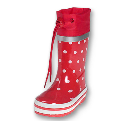 Playshoes Bottes enfant caoutchouc Points rouge