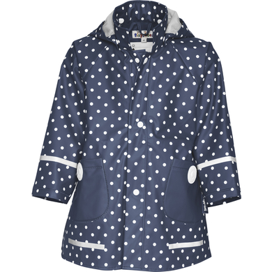 Image of PLAYSHOES Cappotto Parapioggia a pois, colore marine059