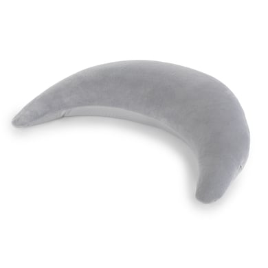 THERALINE Coussin d'allaitement lune micro-billes gris