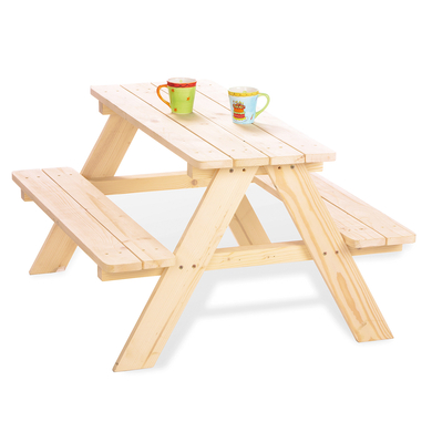 Pinolino Table de pique-nique enfant Nicki pour 4 bois