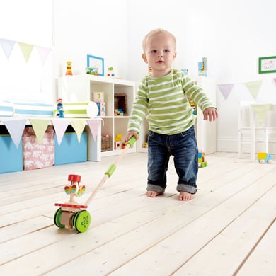 Hape Jouet à pousser papillons dansants bois E0341