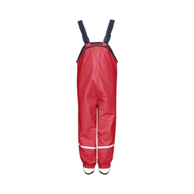 PLAYSHOES Pantalones de lluvia con forro polar – rojo