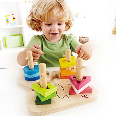 Hape Puzzle à empiler créatif bois E0411