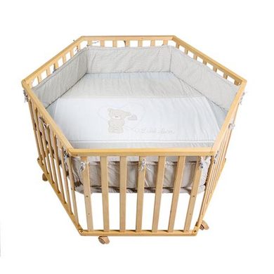 roba Parc bébé hexagonal Liebhabär, naturel