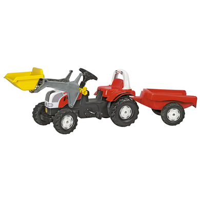 rolly toys Tracteur enfant à pédales rollykid Steyr 6190 CVT pelle remorque 023936