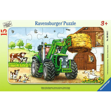 RAVENSBURGER Puzzle cadre - Tracteur à la ferme 06044