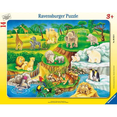 RAVENSBURGER Puzzle cadres - Visite au zoo 06052