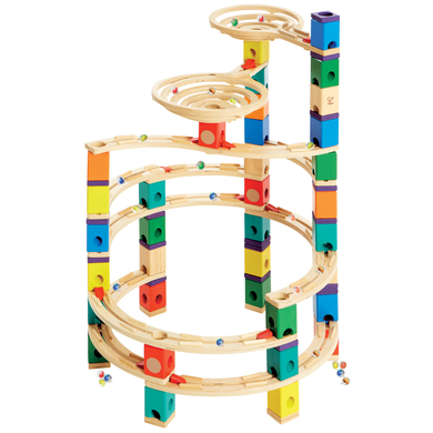 Hape Circuit à billes Quadrilla The Cyclone 202 pièces QE6008