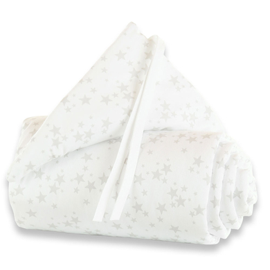 TOBI BABYBAY Protector de cuna Original estrellas/gris perla