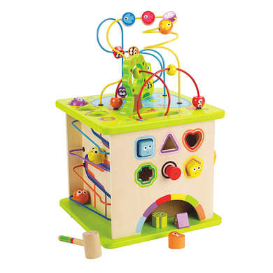 Hape Cube d'activités petits animaux bois E1810