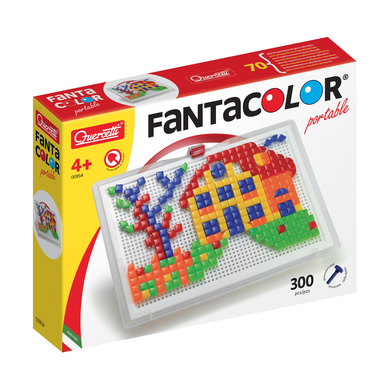 BELUGA Quercetti - Jeu à enficher Fanta Color Portable Large 300