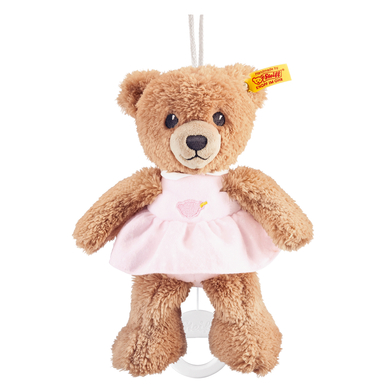 STEIFF Peluche musicale Ours dors bien, rose