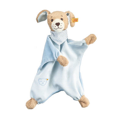 STEIFF Doudou Chien bonne nuit, bleu, 30 cm