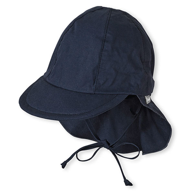 Sterntaler Casquette enfant visière protège-cou bleu marine