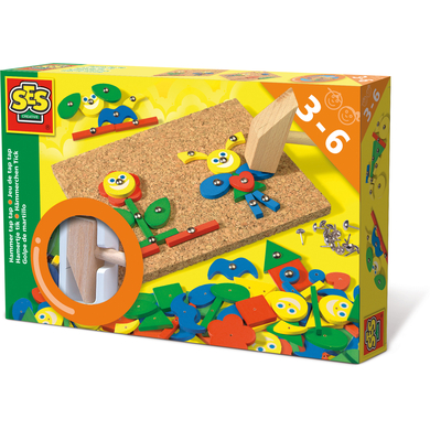 SES Creative® Jeu à marteler tap tap bois