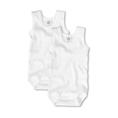 Image of SANETTA Baby Body bianco -Confezione Doppia-059