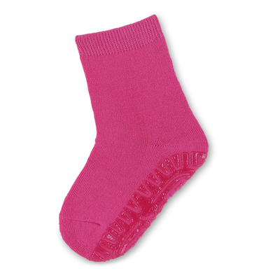 Sterntaler Chaussettes antidérapantes enfant soft uni magenta