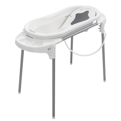 Rotho Babydesign Set de bain baignoire sur pieds bébé TOP Xtra, blanc
