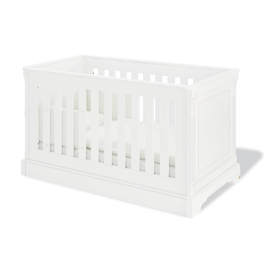 Pinolino Lit à barreaux Emilia bois blanc 70x140 cm