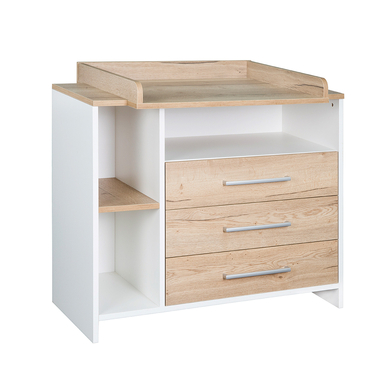 Schardt Commode table à langer, plan à langer Eco Plus bois blanc