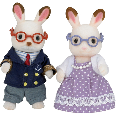 sylvanian families abuelos - conejos de chocolate