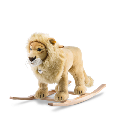 Steiff Animal à bascule lion Leo blond doré 70 cm
