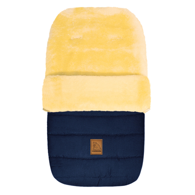 HEITMANN Chancelière pour poussette agneau ourson polaire, bleu marine