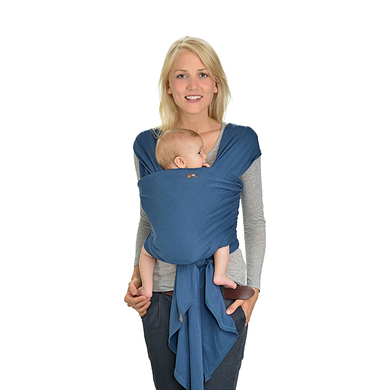 Hoppediz Écharpe de portage élastique longue indigo