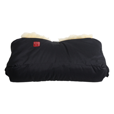 KAISER calentador de manos de piel de cordero Big Double negro