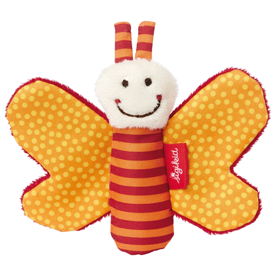 SIGIKID Hochet de préhension Papillon qui grésille, orange