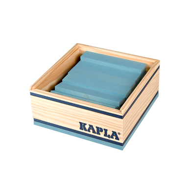 Image of KAPLA Set costruzioni in legno - 40 quadrati, azzurro