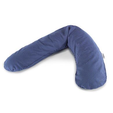 THERALINE Coussin d'allaitement Original Points, bleu marine