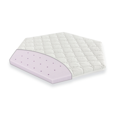 Träumeland Matelas de parc bébé hexagonal Play&Dream 112x97 cm