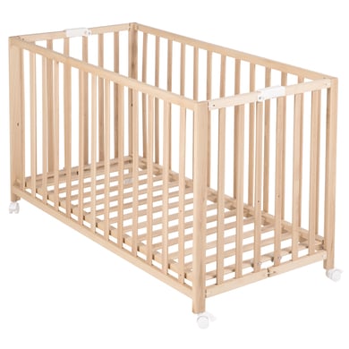 roba Lit enfant pliable Fold-Up 60x120 cm bois naturel