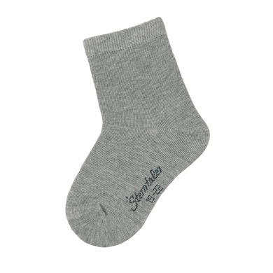 Sterntaler Chaussettes unies argent mélangé