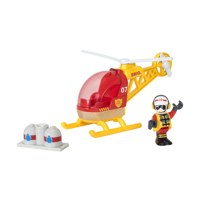 BRIO® WORLD Figurine hélicoptère des pompiers 33797