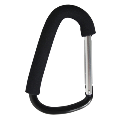 Altabebe Mosquetón para carro de bebé y silla de paseo negro