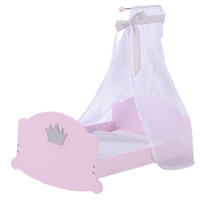 ROBA Berceau pour poupée Princesse Sophie, laqué rosé