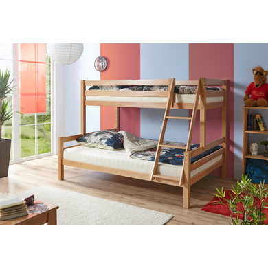 TICAA Letto a castello Maxim in faggio massiccio, legno