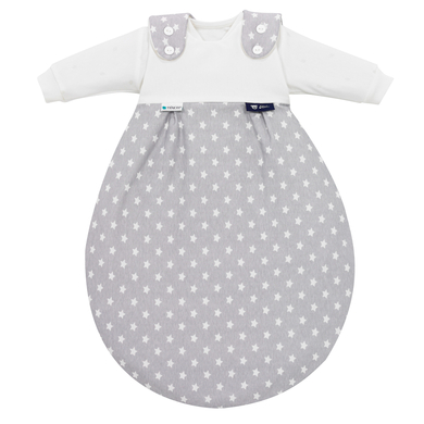 ALVI Sovpåse Baby-Mäxchen Jersey, tre delar Tencel Stars silver