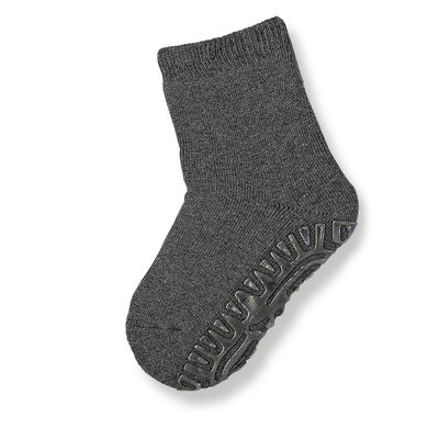 Sterntaler Chaussettes enfant à semelles Soft uni anthracite