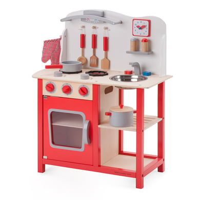 new classic toys cocina de juguete bon appetit rojo