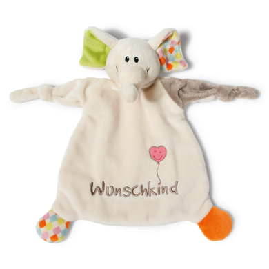NICI My First NICI Schmusetuch Elefant Wunschkind 25 x 25 cm